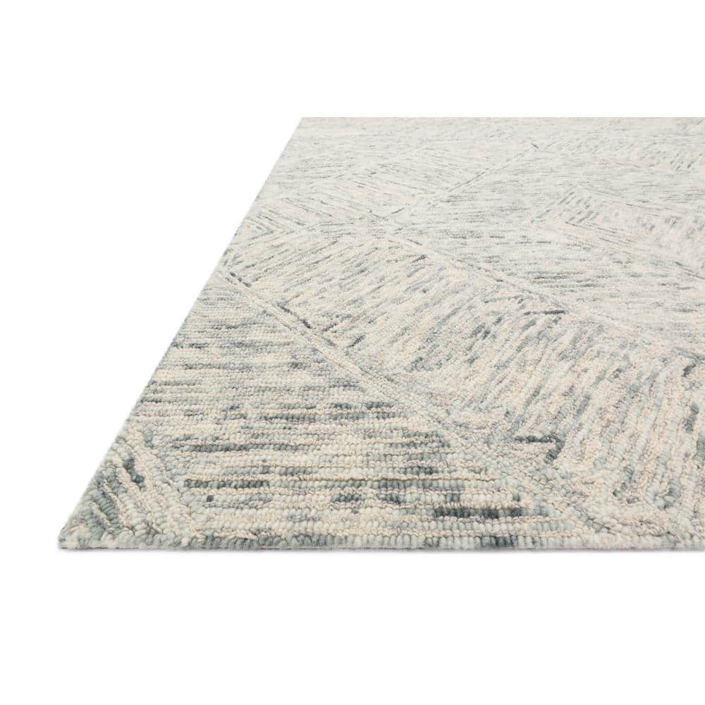Ivory Rectangular Handmade Wool Tufted Area Rug 9'3" x 13'