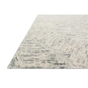 Ziva Sky 9 ft. 3 in. x 13 ft. Contemporary Wool Pile Area Rug