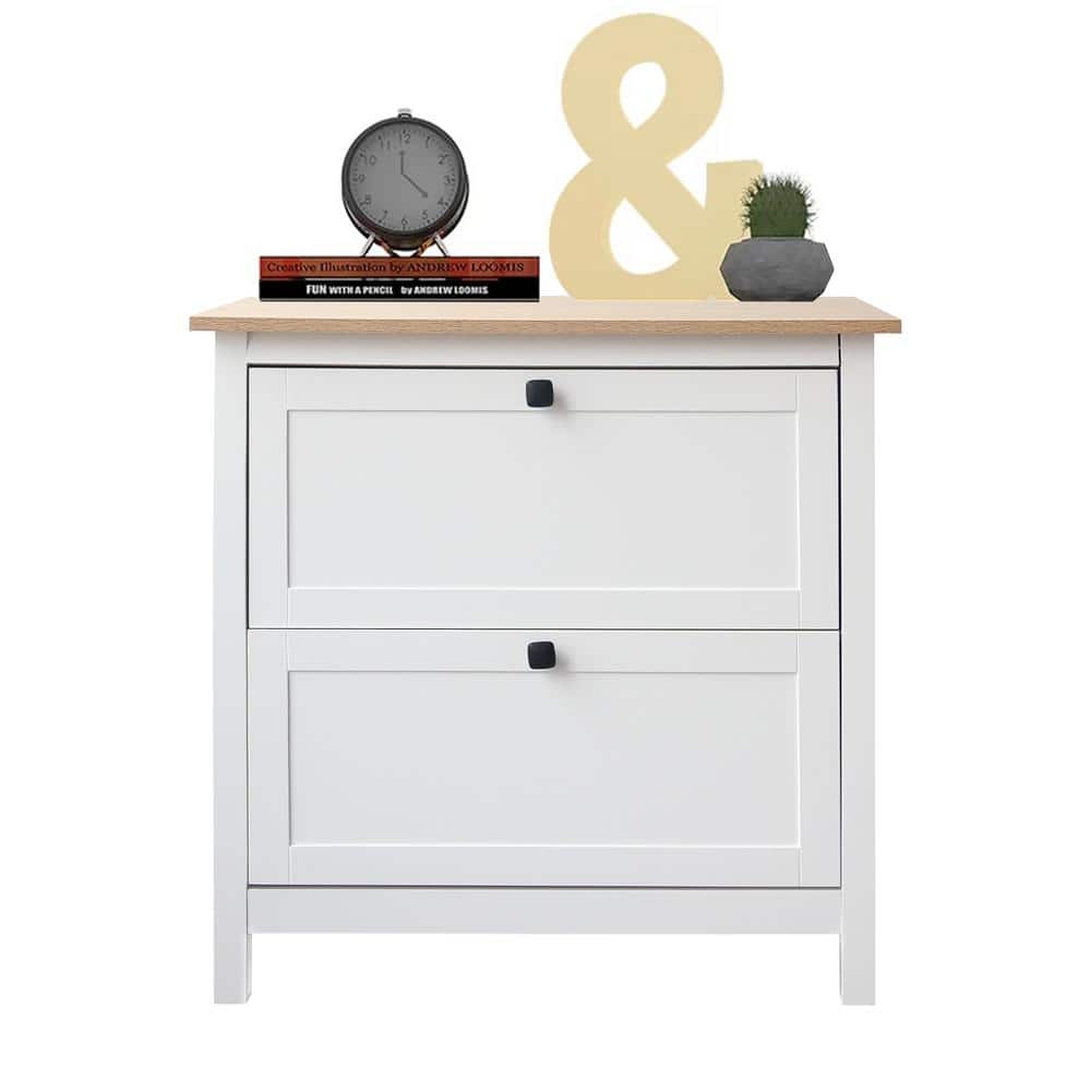 30 in. W x 30 in. H x 20 in. D White 2 Drawer Lateral File Cabinet