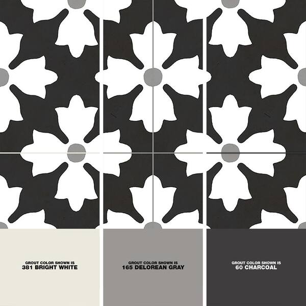 MSI Bold Blooms 8 in. x 8 in. Matte Porcelain Encaustic