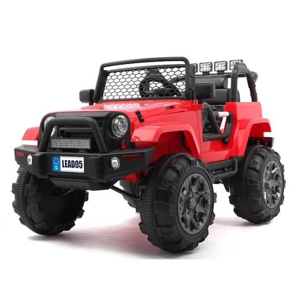 Winado 12-Volt Red 3-Speeds, Kids Ride On Car Electric Double Drive Motorized Vehicles Toy Car with Remote COntrol