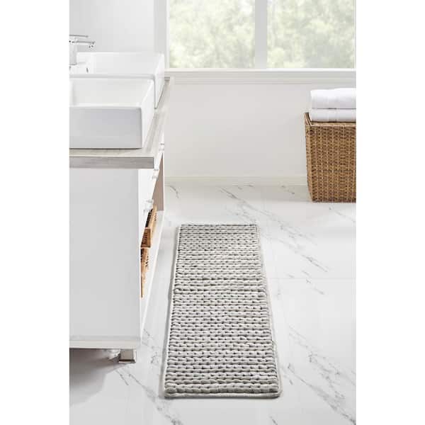 Better Trends Christa Collection 18 in. x 54 in. Beige 25% Cotton and 75% Polyester Rectangle Bath Rug