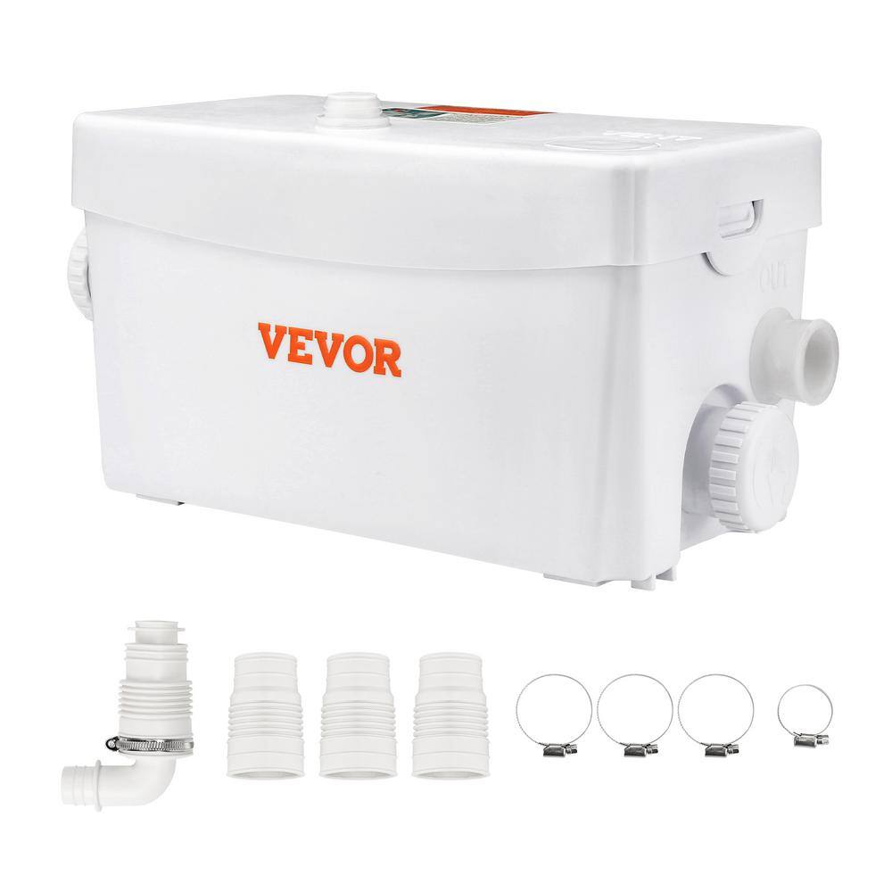 VEVOR Macerator Pump 23 Ft Head 1585 GPH 0 47 HP Sewerage Sump Pump vevor-macerator-pump-23-ft-head-1585-gph-0-47-hp-sewerage-sump-pump