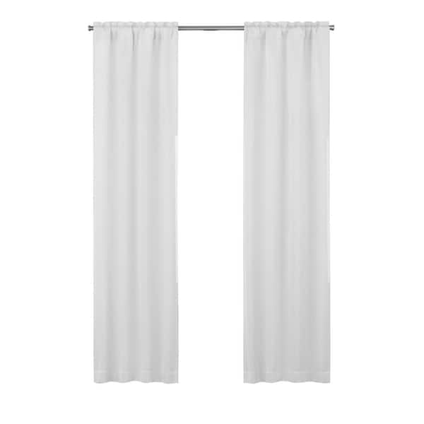 Eclipse Blackout Thermaliner Curtain Panels, Set of 2, Size: 54 x 80, White