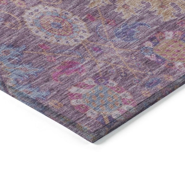 Chantille Machine Washable Indoor/Outdoor Abstract ACN2151 Eggplant 2 ft. 6 in. x 3 ft. 10 in. Area Rug