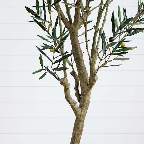 Nearly Natural 7 ft. Artificial Greco Olive Tree T4648 - The Home