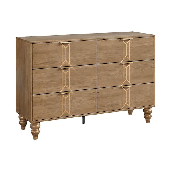 golden oak dresser Garvee Fluted 56 Inch 6 Drawers Curved Profile Natural Wooden Organizer for Bedroom Living Hallway This cerused oak dresser is a timeless piece Garvee Fluted 5 Drawers Dresser,