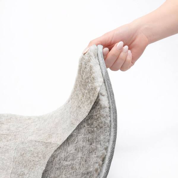 Dream Shag Premium Machine Washable Abstract ADS547 Gray 2 ft. x 7 ft. Runner Rug