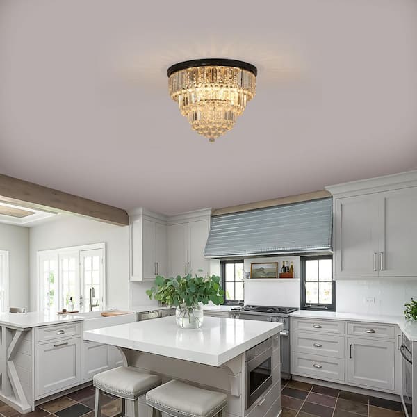 Sunpez 6-Light 19.7 in. W Ceiling Chandeliers Flush Mount