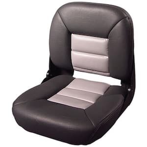 Navistyle Low-Back Boat Seat - Charcoal/Gray