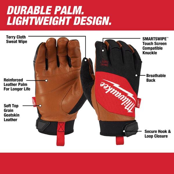 lightweight leather work gloves