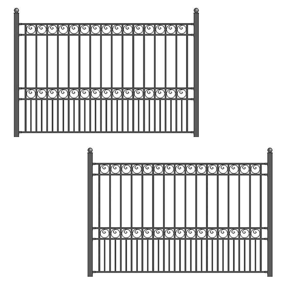 2-Panel Fence Kit - Paris Design - 8 ft. x 5 ft. Each Security Fence Panels Steel Fence Kit price history on PriceWatchPro