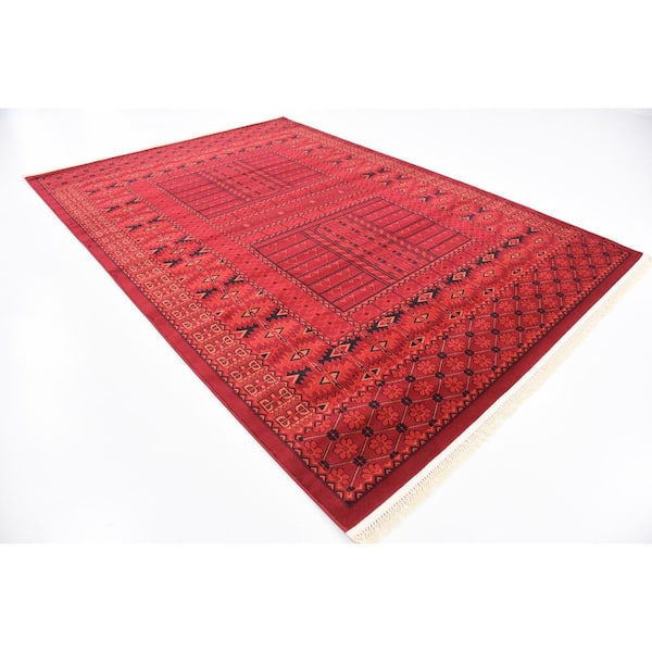 Tekke Roosevelt Red 7' 0 x 10' 0 Area Rug