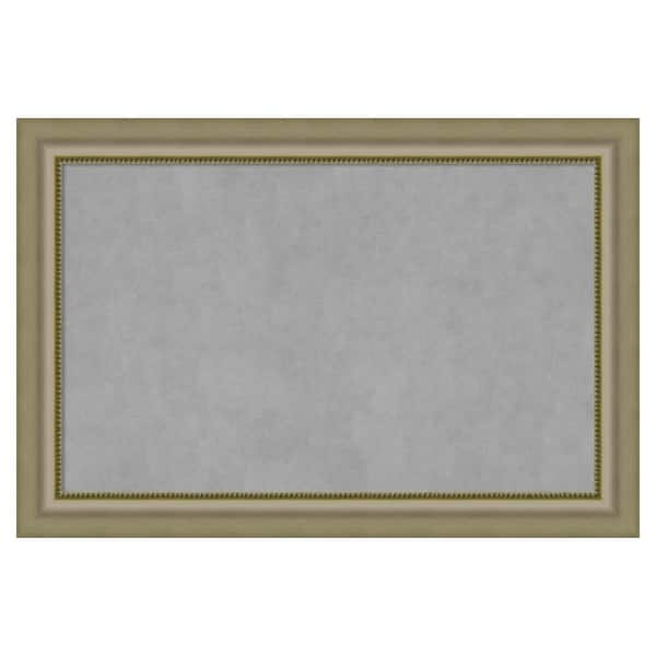 Amanti Art Vegas Silver 37 in. x 25 in. Framed Magnetic Board