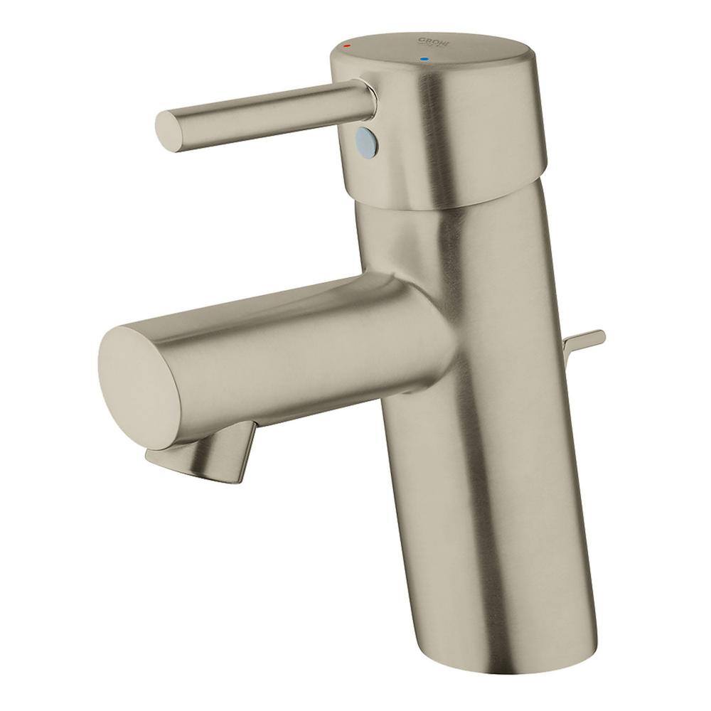 Sleek Brushed Nickel Single-Hole Bathroom Faucet with Easy Installation