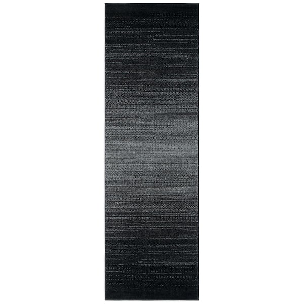 SAFAVIEH Adirondack Black/Gray3 ft. x 20 ft. Gradient Transitional Runner Rug