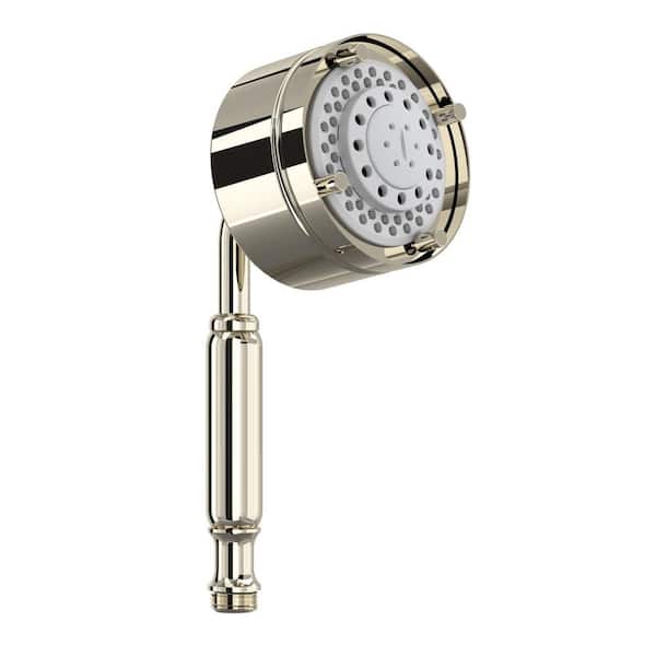 5-Spray Patterns with 1.75 GPM 3.875 in. Wall Mounted Handheld Shower Head in Polished Nickel