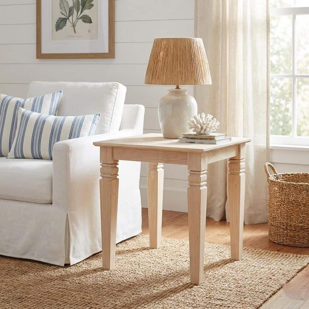 Java Unfinished End Table