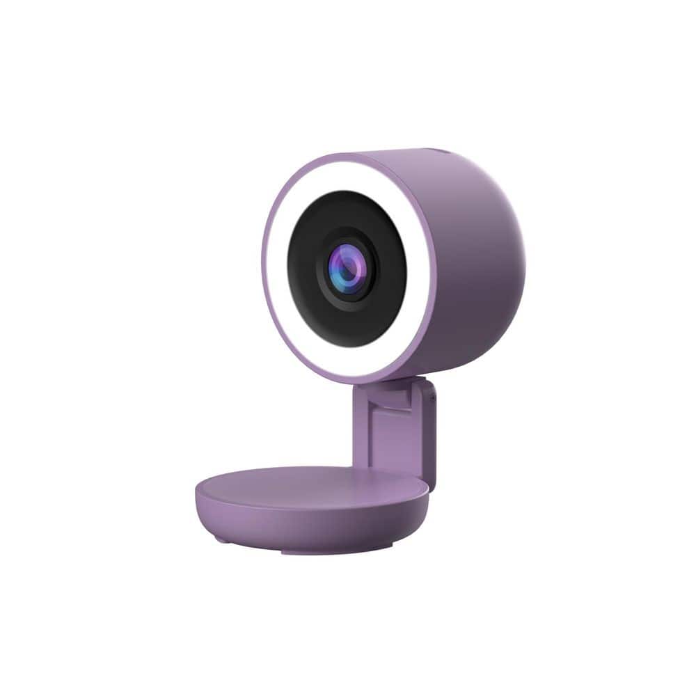 Smart 5GHz Wi-Fi Foldable Indoor 2K Full HD Plug-In Security Camera with LED Light, Motion Alerts, 2-Way Talk, App