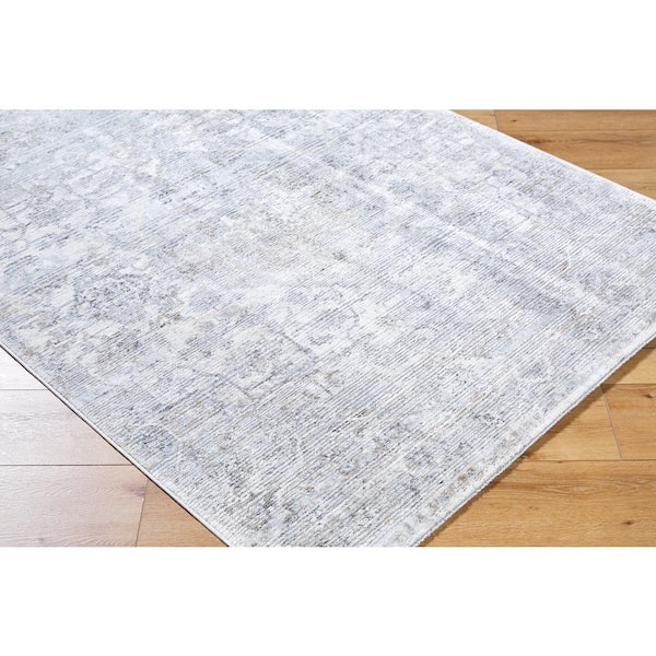 Edmonton Gray/Cream 7 ft. x 9 ft. Traditional Indoor Area Rug