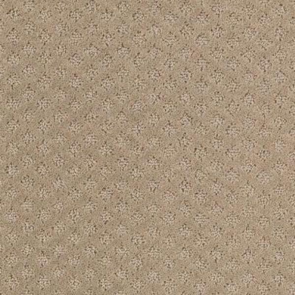 Lifeproof 8 in. x 8 in. Pattern Carpet Sample - Lilypad -Color Hearth Beige