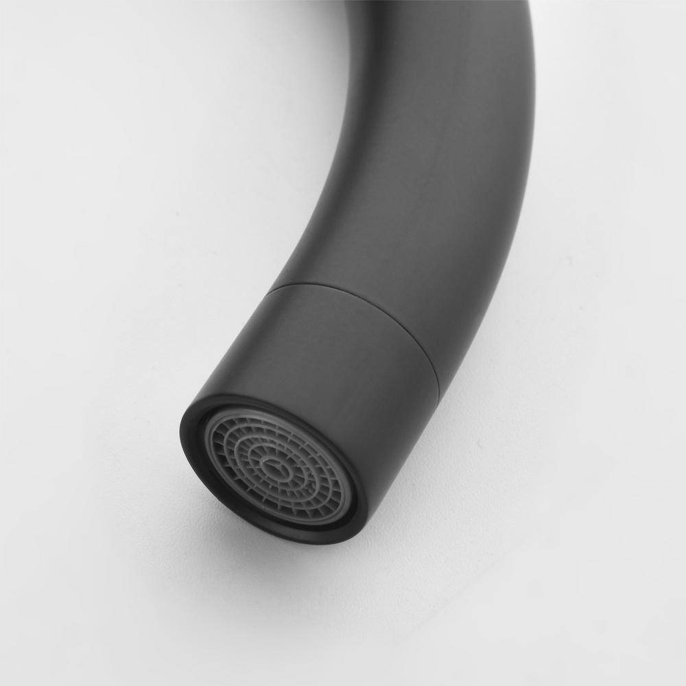 Matte Black Stainless Steel Freestanding Tub Filler with Hand Shower