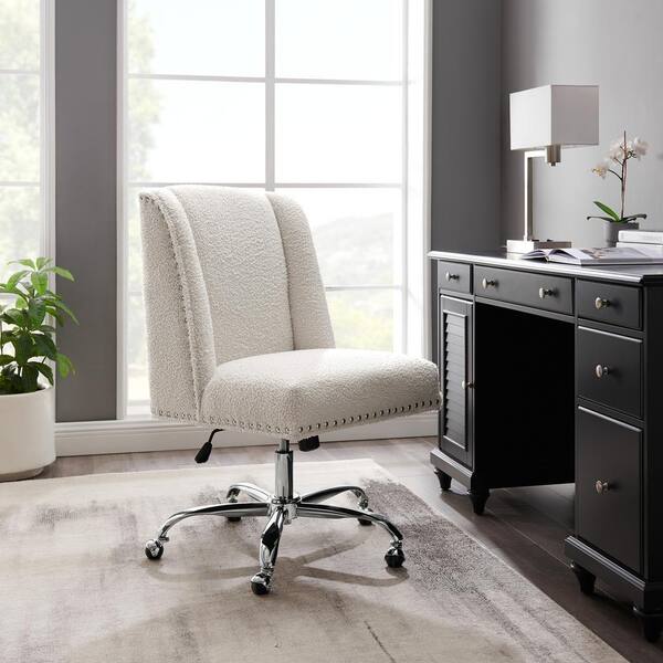 gray sherpa desk chair