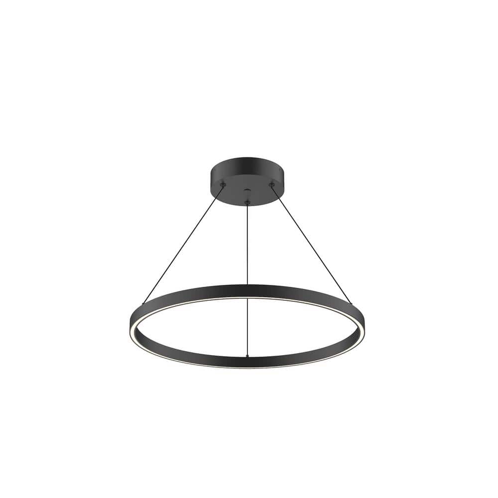 Black Aluminum Dimmable LED Geometric Chandelier