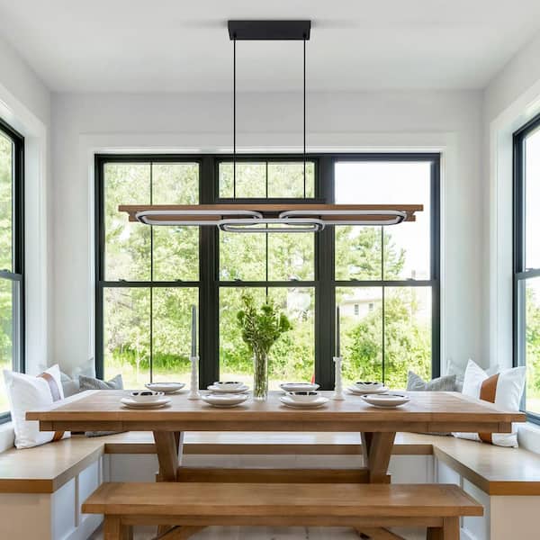 chandelier シェルフ Jushua 7-Light Black High Ceiling Chandeliers Adjustable Cluster