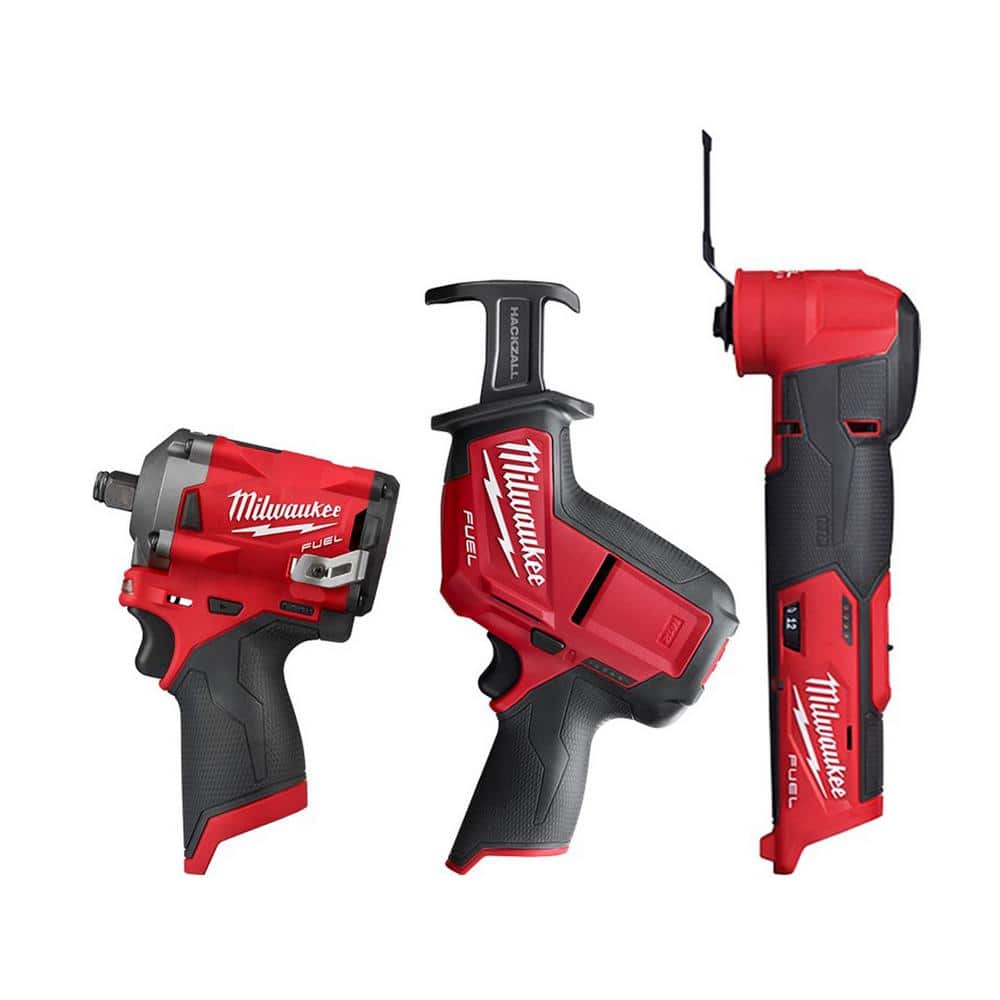Milwaukee M12 FUEL 12V Lithium-Ion Cordless Oscillating Multi-Tool with M12 FUEL 1/2 in. Impact Wrench and M12 FUEL HACKZALL 2526-20-2555-20-2520-20 Sansujyuku sansujyuku.com