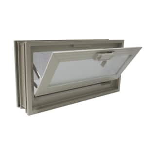 3 in. Thick Series 16 x 8 x 3 in. Clay Colored Hopper Vent for Glass Block Windows (Actual 15.5 x 7.75 x 3.12 in.)