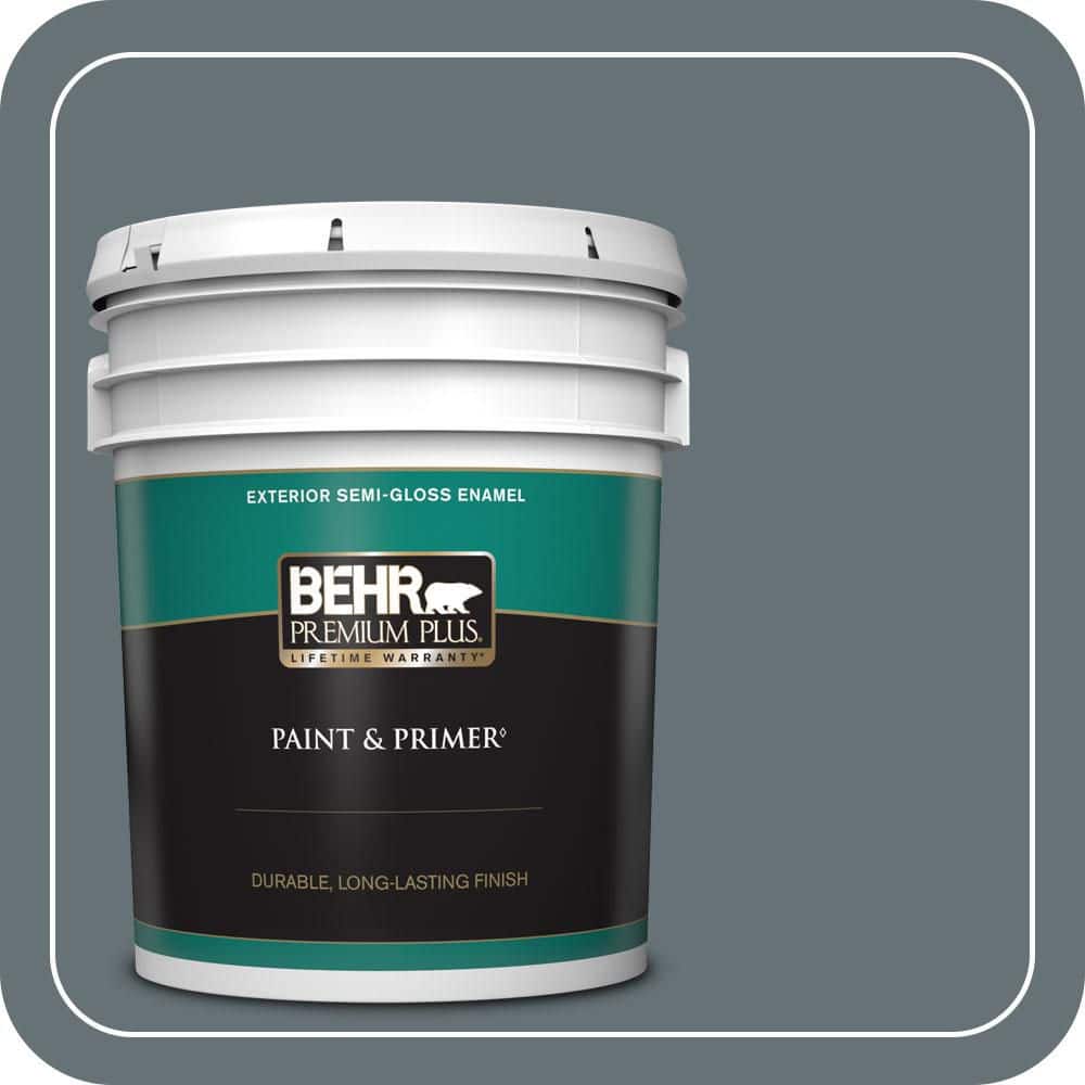 5 gal. #ECC-22-3 Rain Shadow Semi-Gloss Enamel Exterior Paint & Primer price history on PriceWatchPro