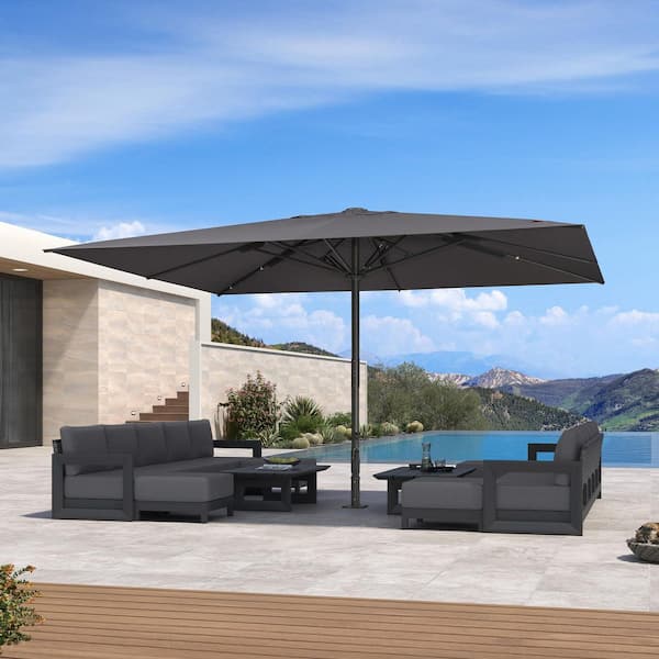16ft large size patio umbrella Outsunny Extra 15 ft with Crank Handle, Wine Red Its understandable how an idealoutdoor living area is crucial for family bonding and making memories Toject 15ft Large Patio Umbrella
