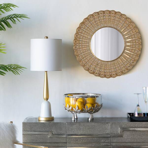 18.5 in. W x 18.5 in. H Contemporary Transitional Beaded