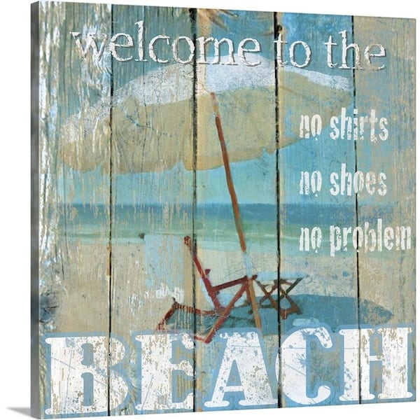 GreatBigCanvas 16 in. x 16 in. Beach by Carol Robinson Canvas