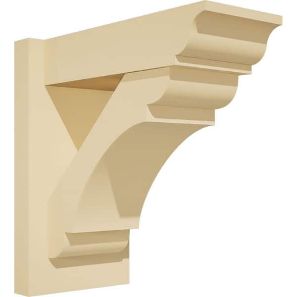Ekena Millwork Olympic 7 in. W x 14 in. H x 14 in. D Signature Urethane Polyurethane Outlooker with Traditional Ends
