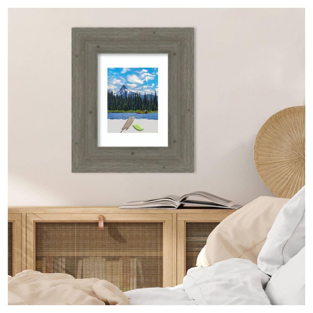 Fencepost Grey Distressed Wood Rectangular Picture Frame
