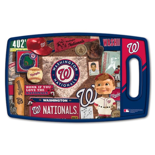 YouTheFan MLB Washington Nationals Retro Series Polypropyene Cutting Board  0959908 - The Home Depot