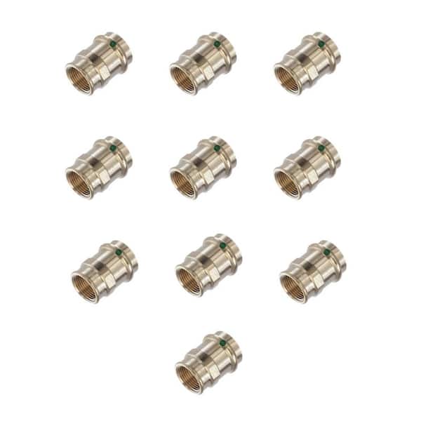 Viega ProPress 1 in. Press x 3/4 in. FPT Zero-Lead Bronze Adapter (10-Pack)