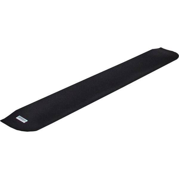Unbranded 3/4 in. H x 42 in. W Black Recycled Rubber Threshold Wheelchair Ramp