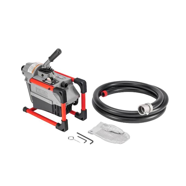 RIDGID K-60SP Compact Sectional Drain Cleaning Snake Auger Sewer Machine Plus Tool Kit + Guide Hose
