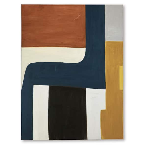 Lennmen 1 Piece Unframed Abstract Art Print 48 in. x 36 in.