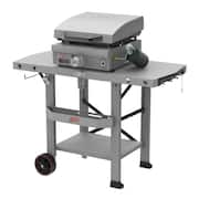 Prep Table Gray Foldable Grill Cart