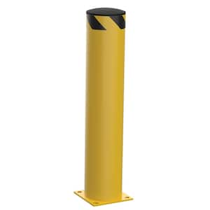 Vestil 48 In. X 8.5 In. Yellow Steel Pipe Safety Bollard Bol-48-8.5 