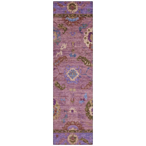 Chantille Machine Washable Indoor/Outdoor Abstract ACN2230 Pink 2 ft. 3 in. x 7 ft. 6 in. Runner Rug