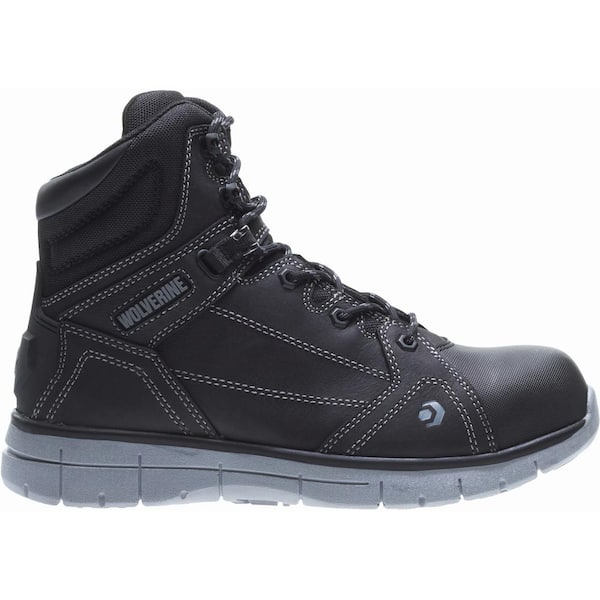Wolverine Men's Rigger Waterproof 6 in. Work Boots - Composite Toe - Black Size 10.5(M)