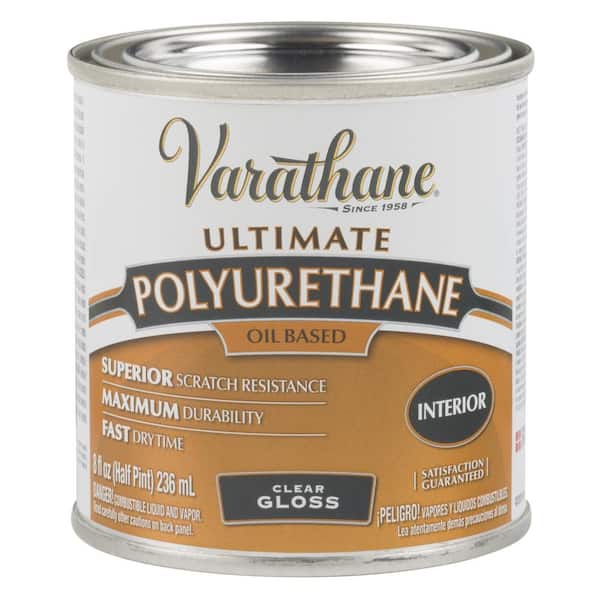 Varathane 8 oz. Clear Gloss Oil-Based Interior Polyurethane (4-Pack)