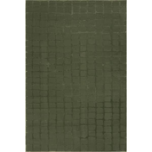 Eunice Modern Machine Washable Area Green 8 ft. x 10 ft. Indoor Area Rug