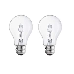 100-Watt Equivalent A19 Halogen Light Bulb (2-Pack)