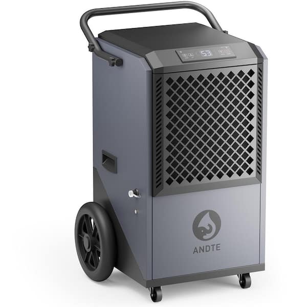 305 pt. 9000 sq. ft. Bucketless Commercial Dehumidifier in Black with Pump,Drain Hose,Automatic Defrost,Timer,Casters